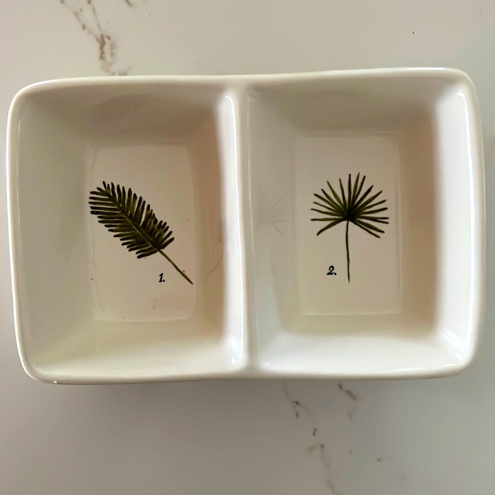 Rae Dunn Artisan Ceramic palm organizer dish